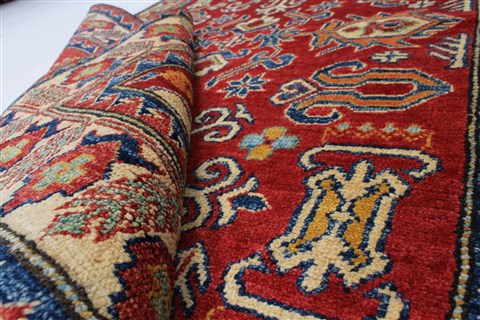 Kazak Red Hand Knotted 39 X 55 Area Rug 250-27333 Image 1
