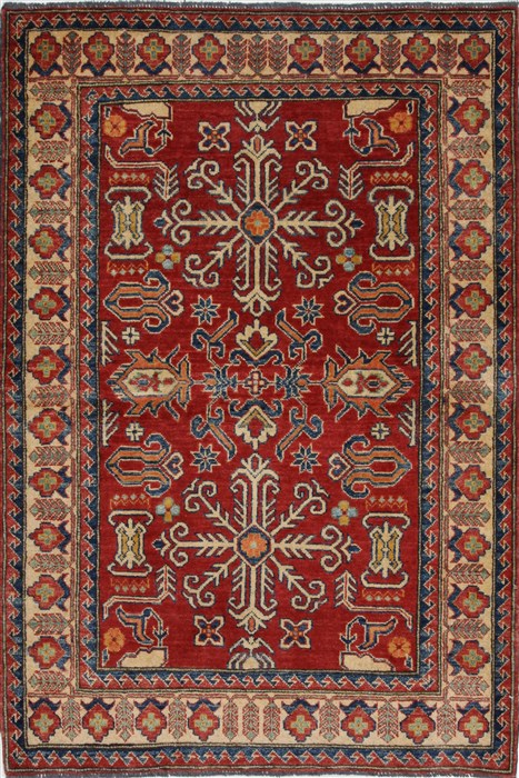 Kazak Red Hand Knotted 39 X 55 Area Rug 250-27333 Image 0
