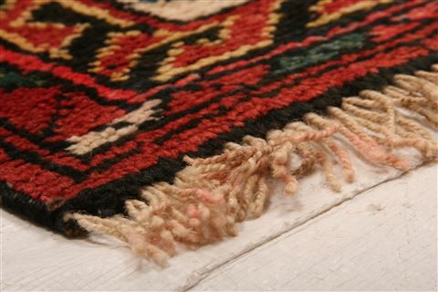 Kurdi Red Hand Knotted 39 X 64 Area Rug 253-27334 Image 1