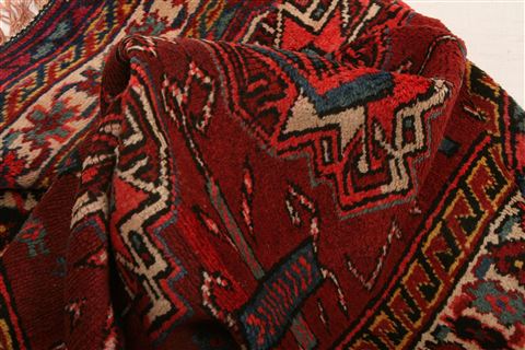 Kurdi Red Hand Knotted 39 X 64 Area Rug 253-27334 Image 3