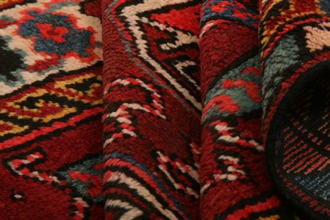 Kurdi Red Hand Knotted 39 X 64 Area Rug 253-27334 Image 4