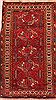 Kurdi Red Hand Knotted 39 X 64  Area Rug 253-27334 Thumb 0