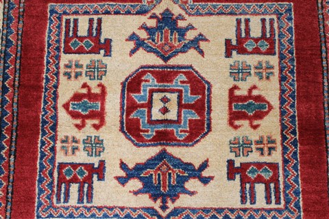 Kazak Red Hand Knotted 311 X 58 Area Rug 250-27336 Image 6