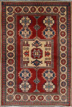 Kazak Red Hand Knotted 3'11" X 5'8"  Area Rug 250-27336