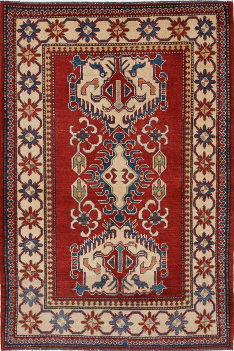 Kazak Red Hand Knotted 38 X 55  Area Rug 250-27337 Image 0