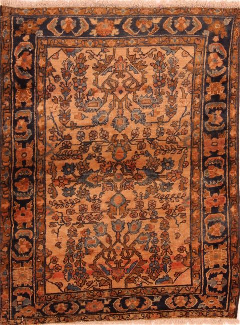 Lilihan Orange Hand Knotted 36 X 49 Area Rug 100-27338 Image 0