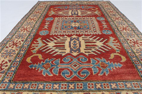 Kazak Red Hand Knotted 36 X 55 Area Rug 250-27339 Image 4