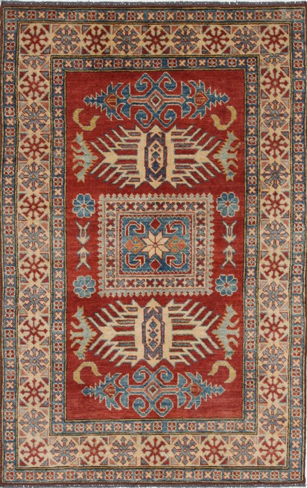 Kazak Red Hand Knotted 36 X 55 Area Rug 250-27339 Image 0