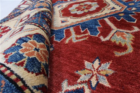 Kazak Blue Hand Knotted 38 X 57 Area Rug 250-27340 Image 1