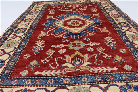 Kazak Blue Hand Knotted 38 X 57 Area Rug 250-27340 Image 4