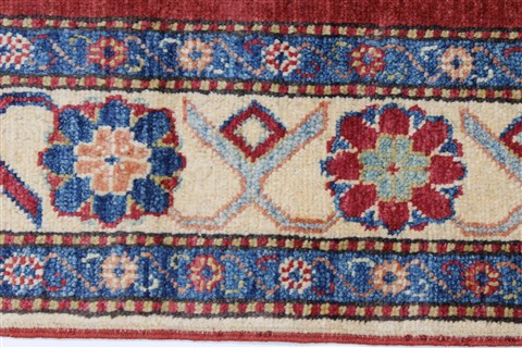 Kazak Blue Hand Knotted 38 X 57 Area Rug 250-27340 Image 5