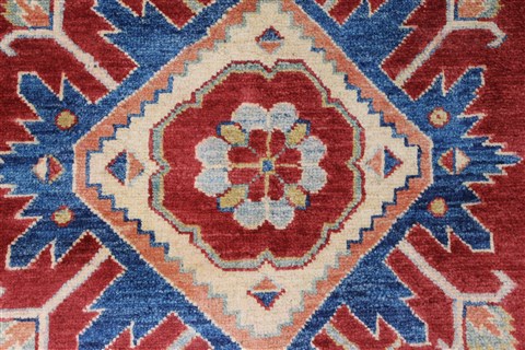 Kazak Blue Hand Knotted 38 X 57 Area Rug 250-27340 Image 6