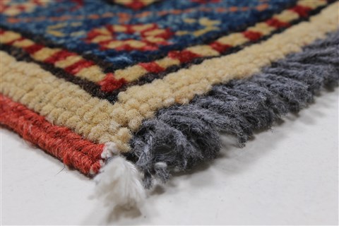 Kazak Blue Hand Knotted 38 X 57 Area Rug 250-27340 Image 8