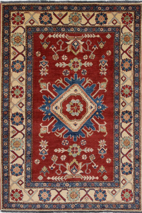 Kazak Blue Hand Knotted 38 X 57 Area Rug 250-27340 Image 0