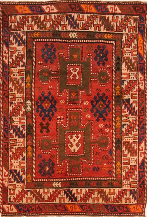 Kazak Red Runner Hand Knotted 48 X 97 Area Rug 100-27341 Image 0