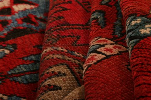 Karabakh Red Runner Hand Knotted 48 X 97 Area Rug 253-27342 Image 3