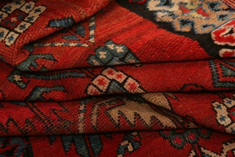 Karabakh Red Runner Hand Knotted 48 X 97 Area Rug 253-27342 Image 4