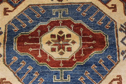 Kazak Red Hand Knotted 311 X 67 Area Rug 250-27343 Image 6