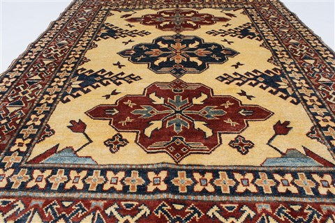 Kazak Beige Hand Knotted 43 X 511 Area Rug 250-27344 Image 2
