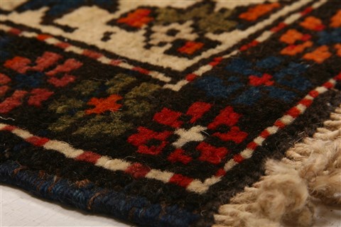 Kazak Red Runner Hand Knotted 44 X 89 Area Rug 253-27345 Image 3