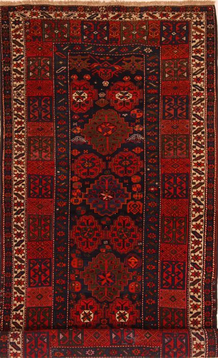 Kazak Red Runner Hand Knotted 44 X 89 Area Rug 253-27345 Image 0