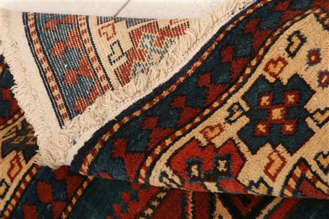 Kazak Blue Hand Knotted 411 X 510 Area Rug 253-27346 Image 4