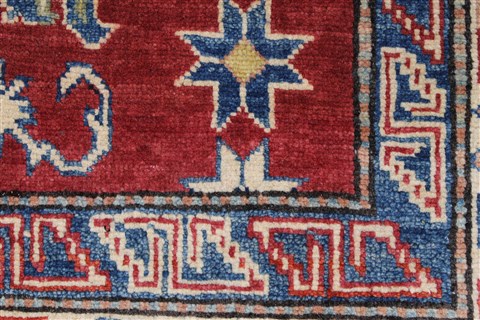 Kazak Blue Hand Knotted 40 X 50 Area Rug 250-27347 Image 10