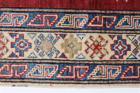 Kazak Blue Hand Knotted 40 X 50 Area Rug 250-27347 Image 5