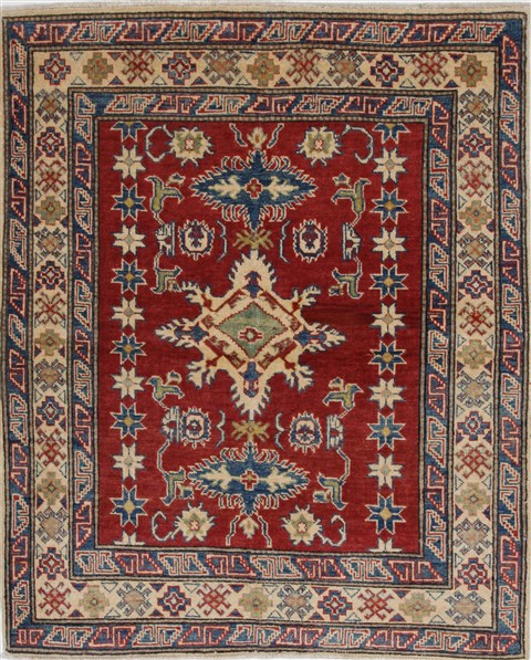 Kazak Blue Hand Knotted 40 X 50 Area Rug 250-27347 Image 0