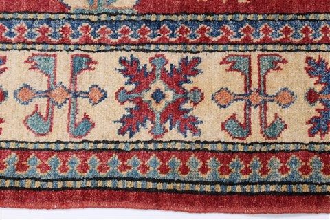 Kazak Red Hand Knotted 40 X 50 Area Rug 250-27349 Image 5
