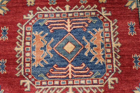 Kazak Red Hand Knotted 40 X 50 Area Rug 250-27349 Image 6