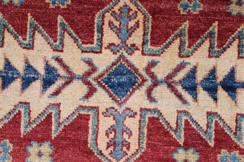 Kazak Red Hand Knotted 40 X 50 Area Rug 250-27349 Image 9