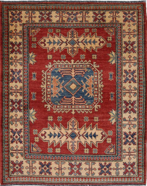 Kazak Red Hand Knotted 40 X 50 Area Rug 250-27349 Image 0