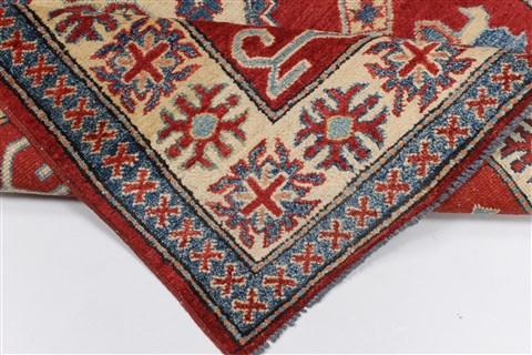 Kazak Red Hand Knotted 40 X 57 Area Rug 250-27351 Image 1