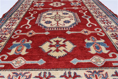 Kazak Red Hand Knotted 40 X 57 Area Rug 250-27351 Image 3