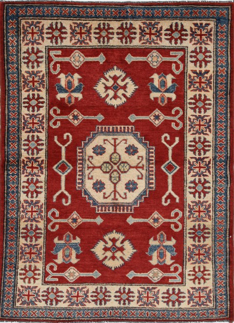Kazak Red Hand Knotted 40 X 57 Area Rug 250-27351 Image 0