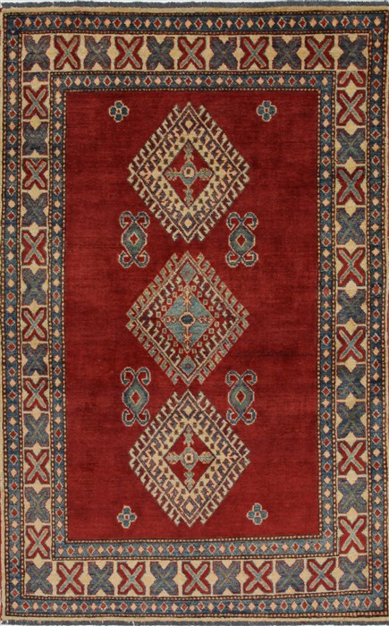 Kazak Red Hand Knotted 37 X 59 Area Rug 250-27353 Image 0