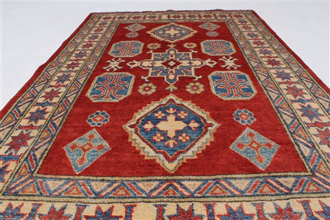 Kazak Red Hand Knotted 37 X 58 Area Rug 250-27354 Image 2
