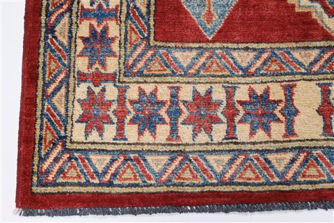 Kazak Red Hand Knotted 37 X 58 Area Rug 250-27354 Image 5