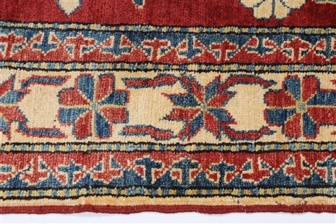 Kazak Red Hand Knotted 37 X 59 Area Rug 250-27355 Image 6