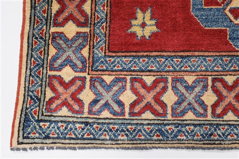 Kazak Red Hand Knotted 45 X 62 Area Rug 250-27356 Image 5