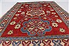 Kazak Red Hand Knotted 45 X 62  Area Rug 250-27356 Thumb 2