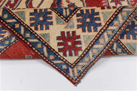 Kazak Red Hand Knotted 310 X 63 Area Rug 250-27358 Image 1