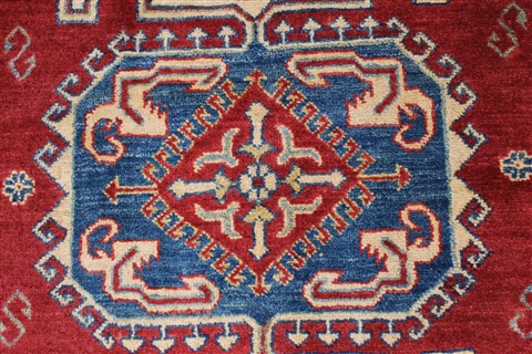 Kazak Red Hand Knotted 310 X 63 Area Rug 250-27358 Image 5