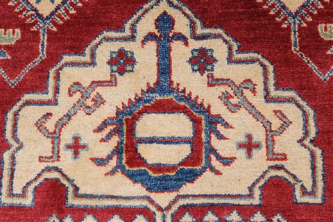 Kazak Red Hand Knotted 310 X 63 Area Rug 250-27358 Image 8