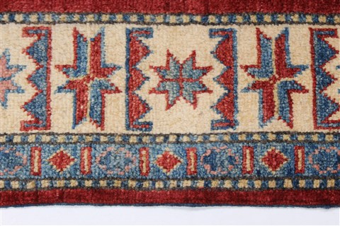 Kazak Blue Hand Knotted 310 X 59 Area Rug 250-27359 Image 5
