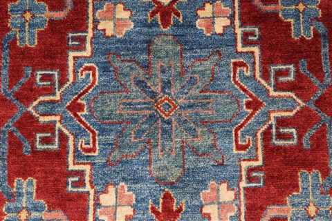 Kazak Blue Hand Knotted 310 X 59 Area Rug 250-27359 Image 6
