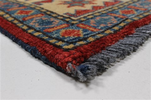 Kazak Blue Hand Knotted 310 X 59 Area Rug 250-27359 Image 8