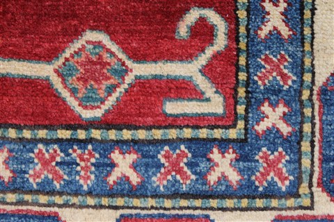 Kazak Red Hand Knotted 37 X 510 Area Rug 250-27360 Image 10