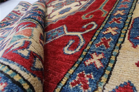 Kazak Red Hand Knotted 37 X 510 Area Rug 250-27360 Image 1